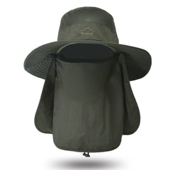 Sun Protection Bucket Hat With Removable Face Mask