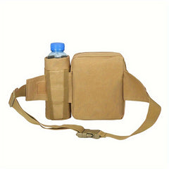 Casual Waist Bag with Water Bottle Holder for Outdoor Traveling Camping