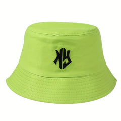 Gothic Embroidery Bucket Hat Unisex Lightweight Hip Hop Cap
