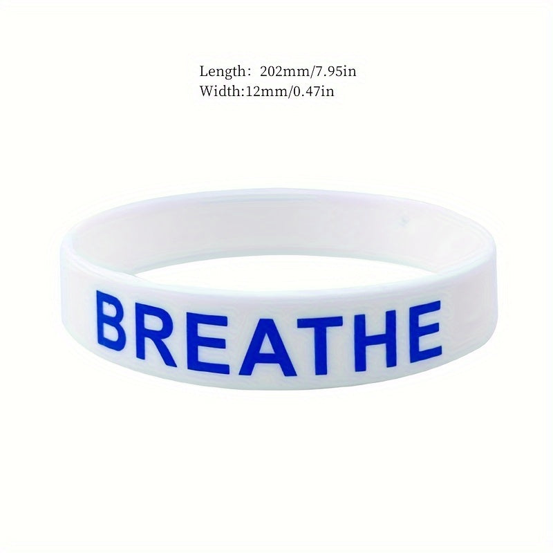 7pcs Inspirational Wristband Bulk Thank You Gift Silicone Bracelet Rubber Band
