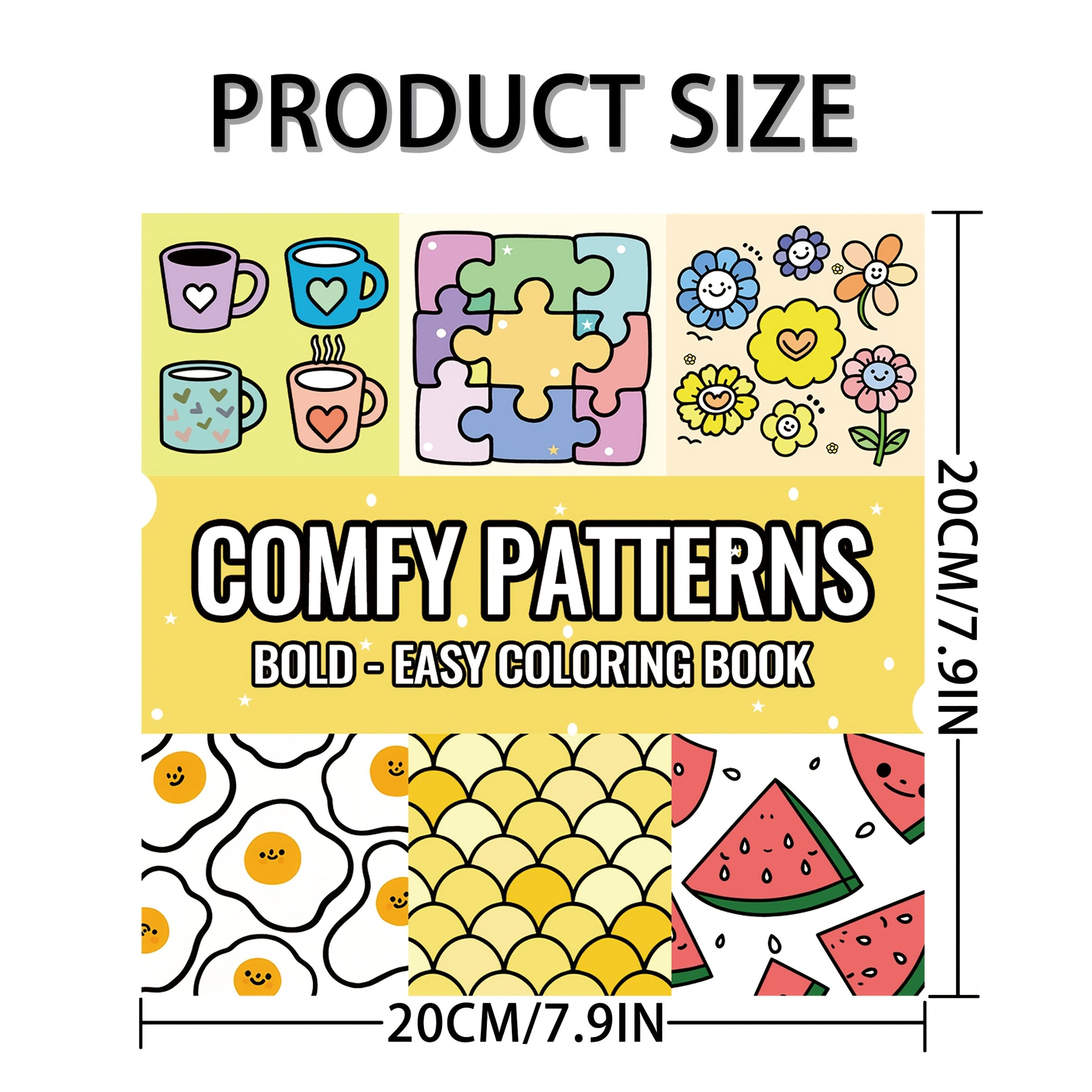 Adult Coloring Book 20x20cm 24 Pages - Easter Theme