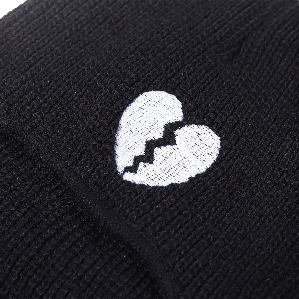 Heartbreak Embroidered Wool Pullover Cap