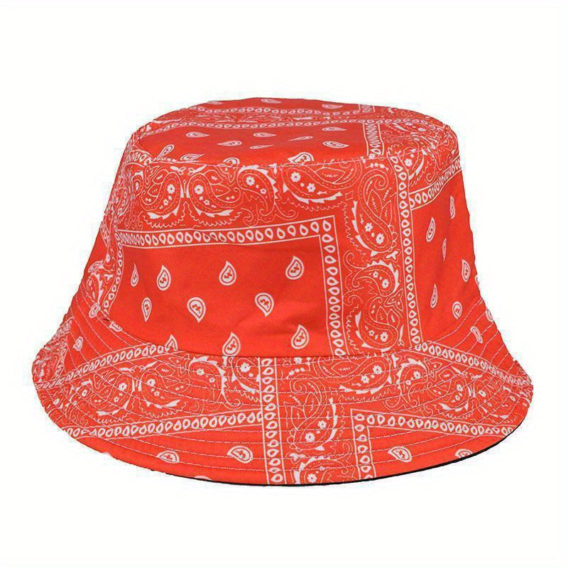 Men's Outdoor Bandana Pattern Bucket Hat