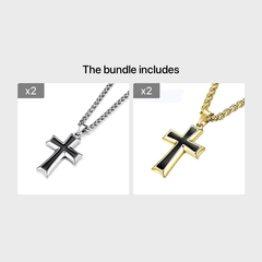 Men's Creative Cross Hip Hop Necklace