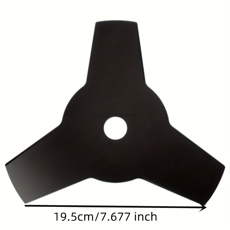 3 Tooth Manganese Steel Blade for Lawn Mowers and Brush Cutters