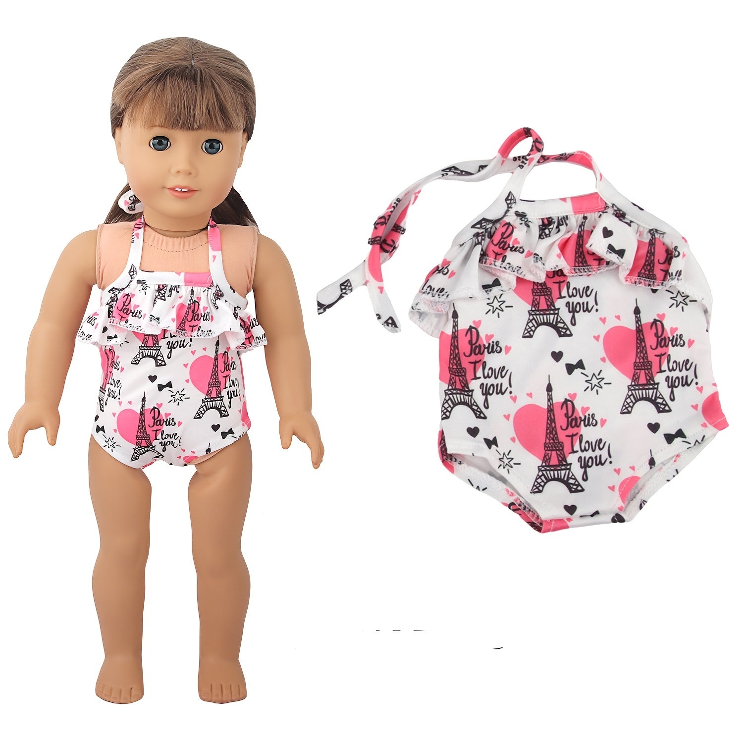 18'' Rainbow Doll Suspender Swimsuit for Baby Born&Our Generation