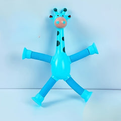 Telescopic Giraffe Suction Cup Doll Toy