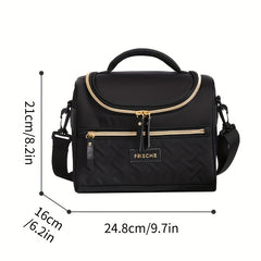 Sports Style Insulated Lunch Bag Hand Washable Polyester Meal Cooler