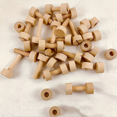 Wooden Screw Toy Set Matching Activity for Kids