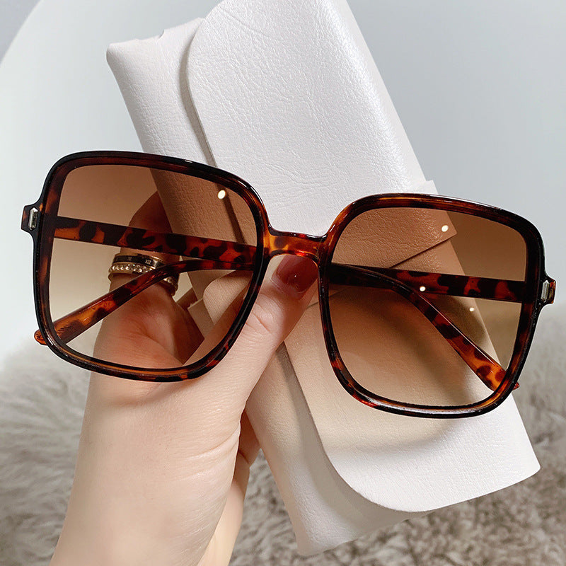 Gradient Square Sunglasses Women Rimless Sunshade Eyeglasses