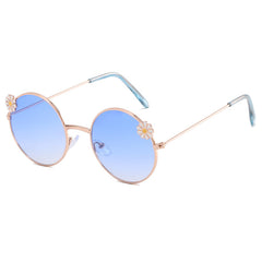 Kids Round Flower Sunglasses for Outings