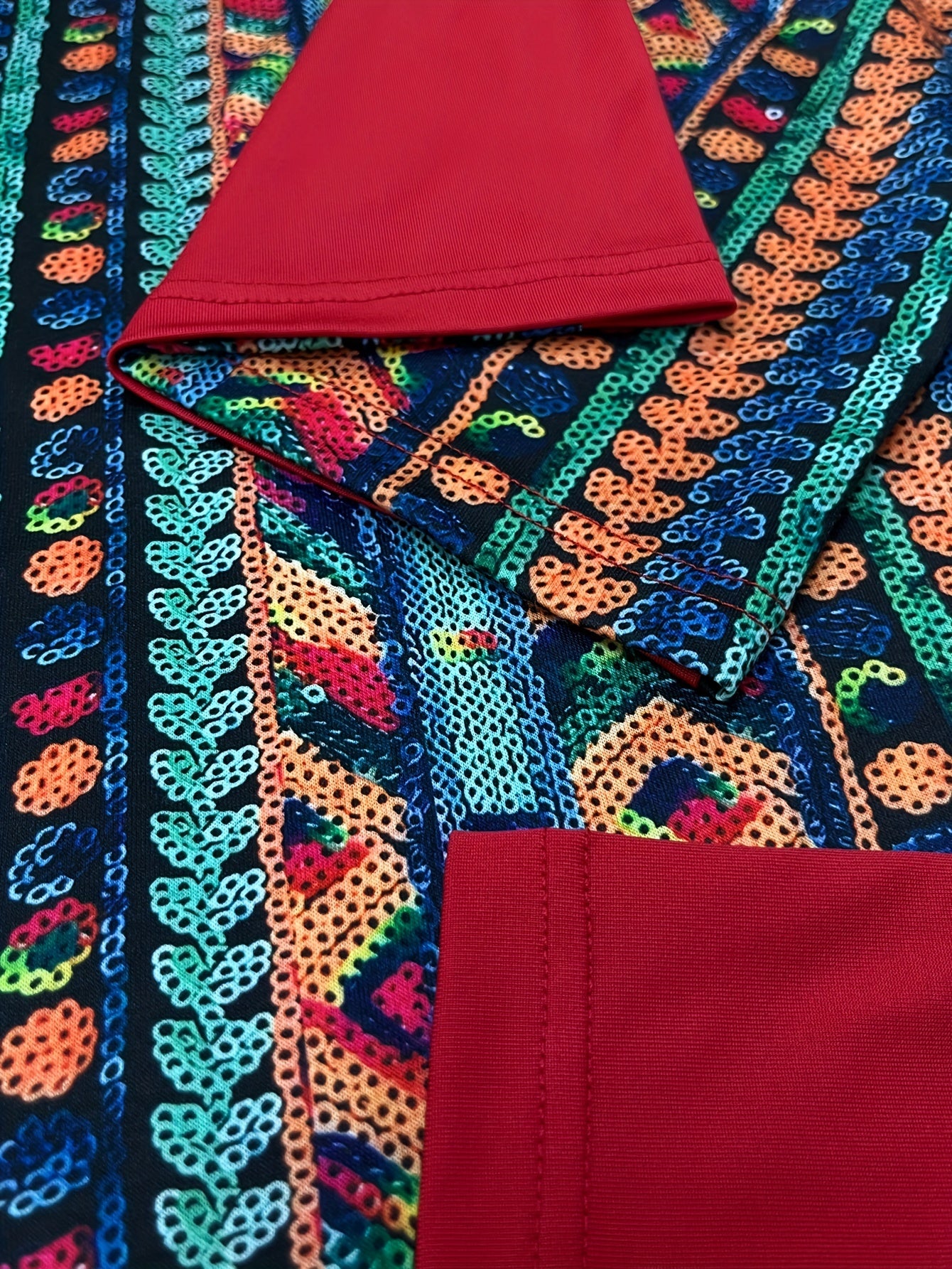  Geo Print Straight Leg Pants