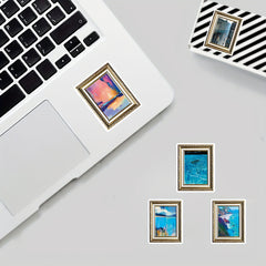 50pcs Painting Art Scenery Graffiti Stickers Waterproof Decorative Stickers