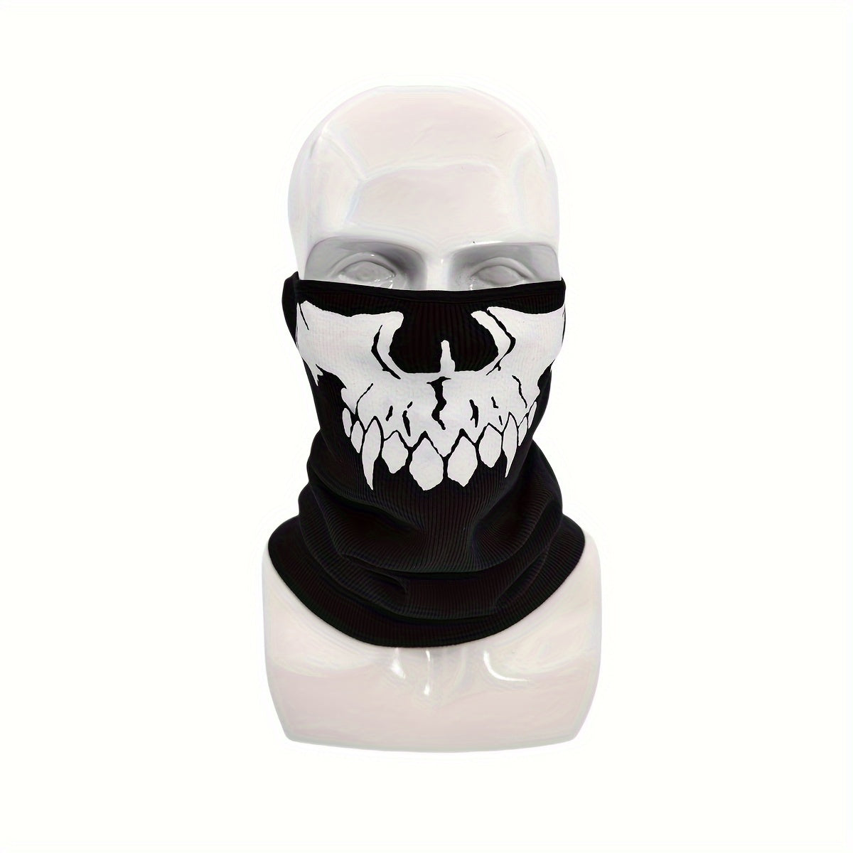 Halloween Gothic Pattern Half Face Mask for Outdoor Sports
