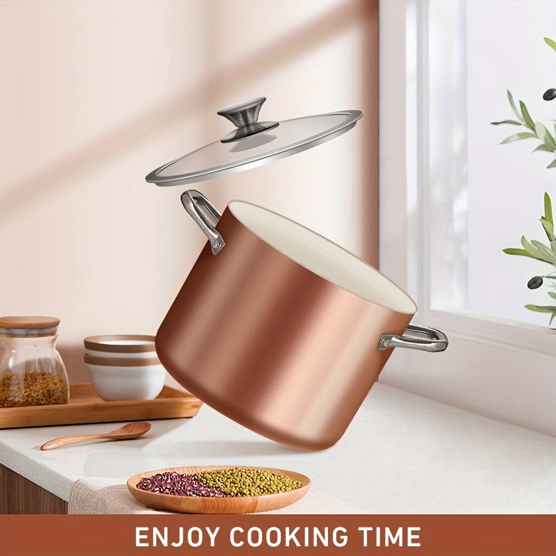 7 Qt Nonstick Soup Pasta Pot With Lid 22cm 7.08in