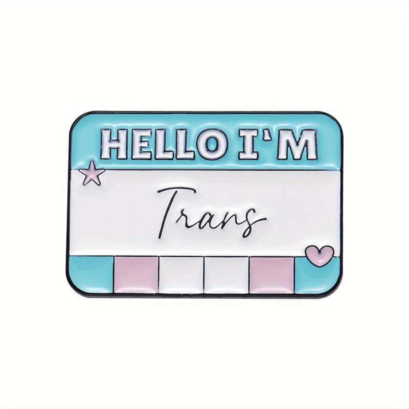 Stylish Label Pin for Backpacks Jackets