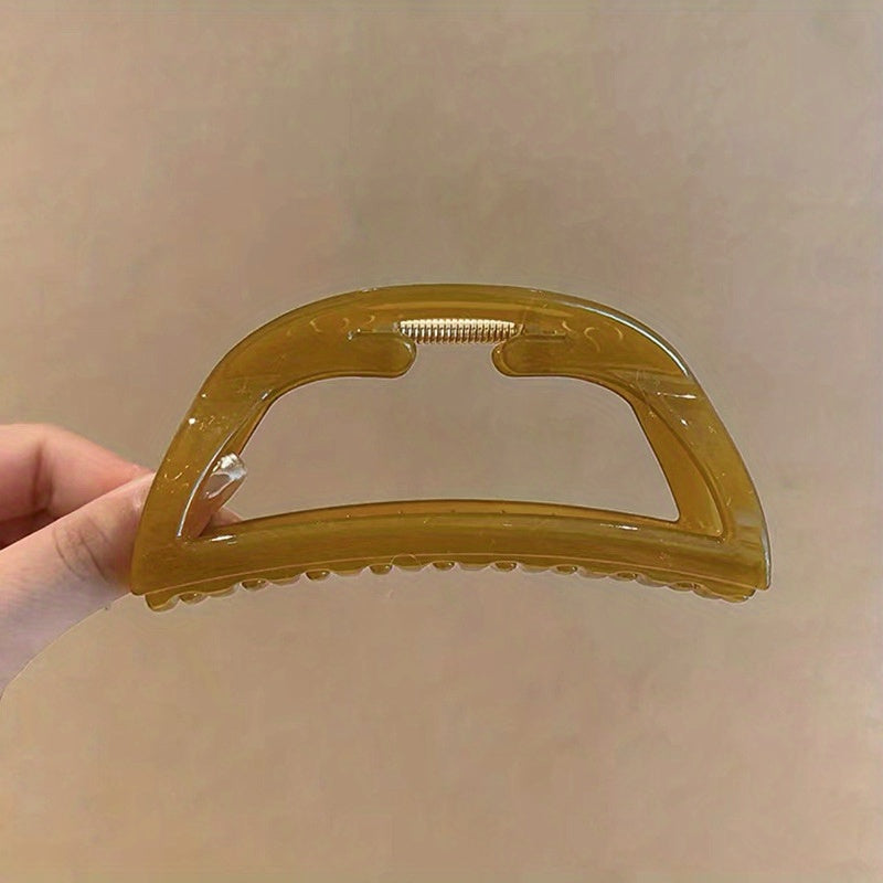 Crescent Shaped Hair Clip Shark Claw Ponytail Holder Women Girls Hair Accessory