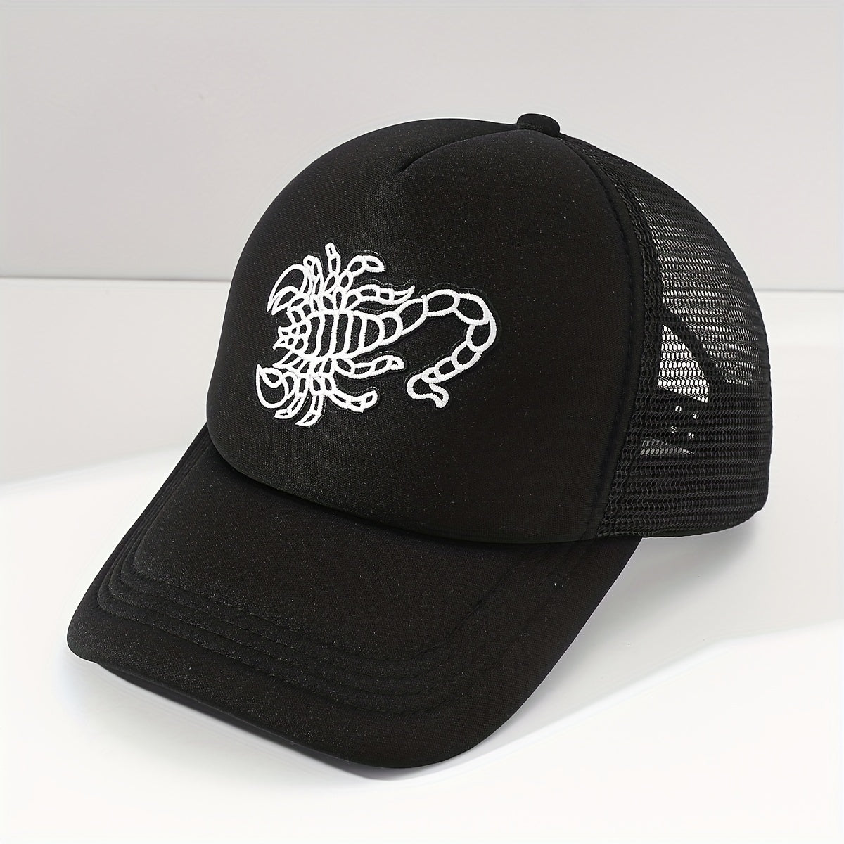 Men's Scorpion Print Mesh Baseball Cap