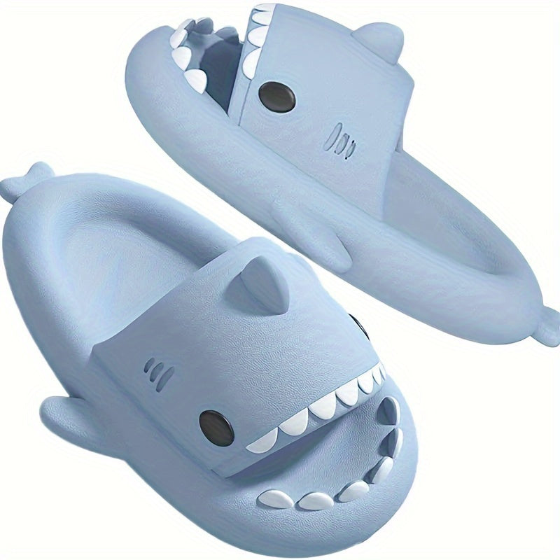 Girl's Shark Slides Comfy Non Slip Slippers