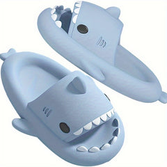 Girl's Shark Slides Comfy Non Slip Slippers