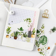 45pcs Cute Plant Stickers for Home Decor