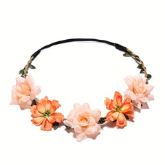 Boho Flower Wreath Headband Hair Hoop for Women Girls