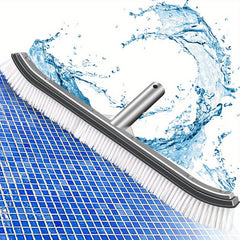 1pc Pool Wall & Tile Brush Aluminum Back Cleaning Brush Head Nylon Bristles