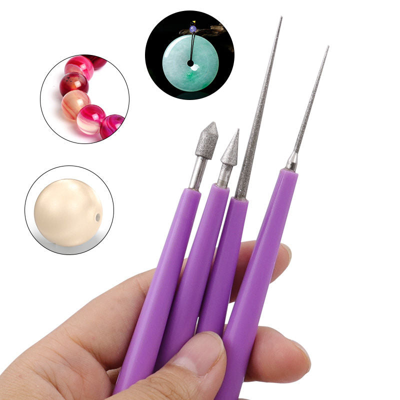 Diamond File Cutter Set Bead Reamer Needle Jewelry Tool