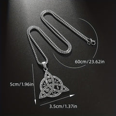 Viking Witch Celtic Knot Pendant Necklace Gothic Necklace