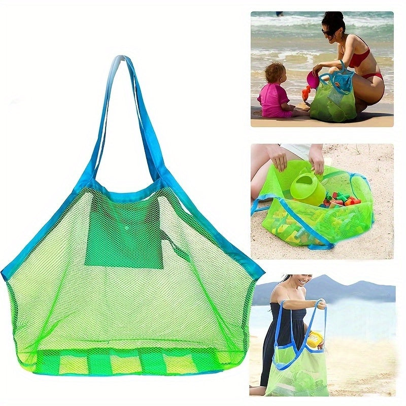 Large Mesh Beach Bag for Toys, Market, Grocery, Picnic Tote