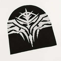 Anime Jacquard Luminous Beanie Soft Elastic Breathable Knit Hat