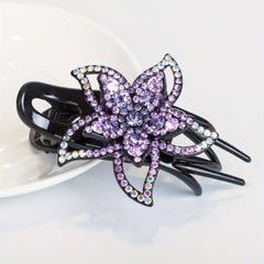 Rhinestone Flower Duck Billed Clips Hair Accessories