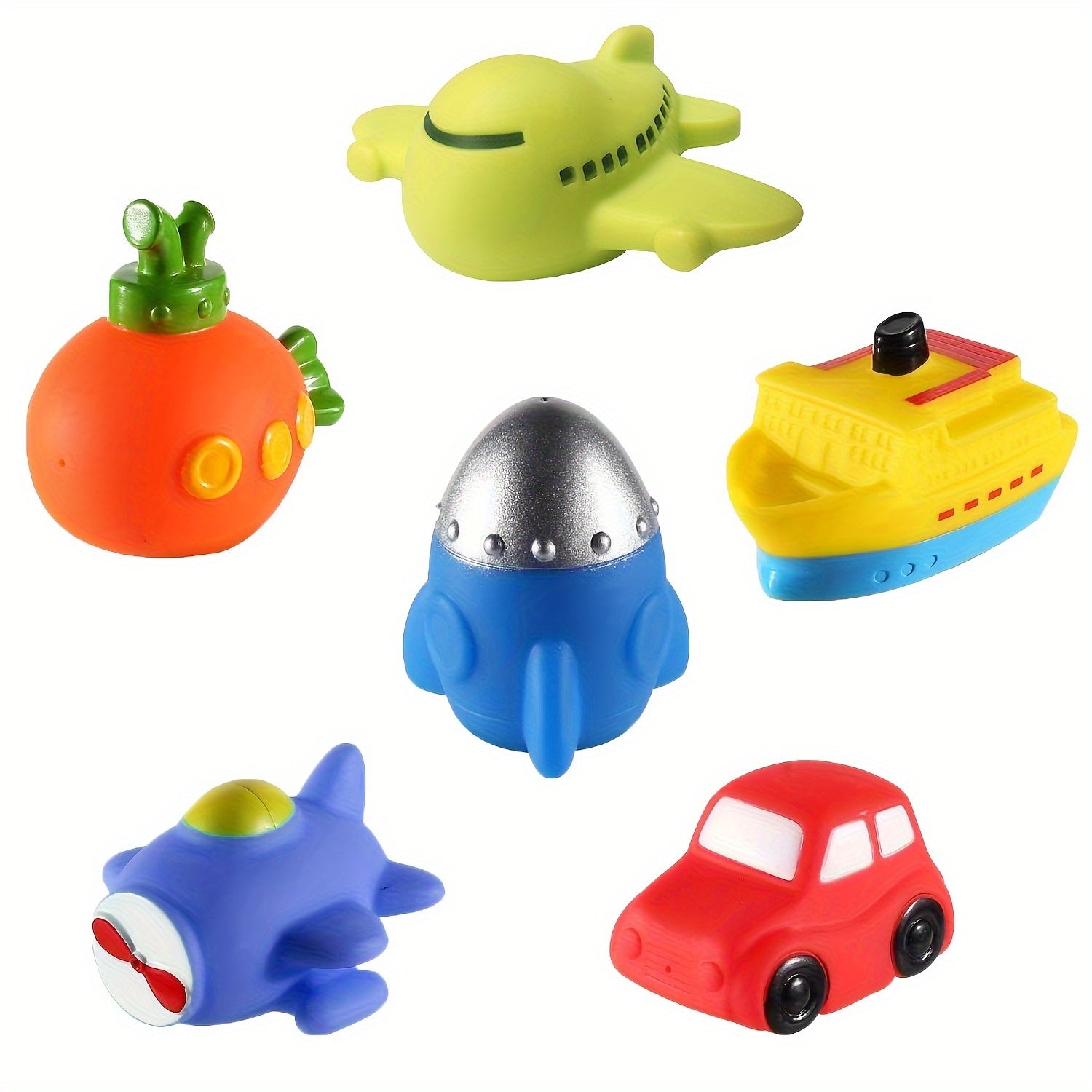 LEEKOTEI Bath Toy Water Squirters Set Mixed Colors for Baby Toddler