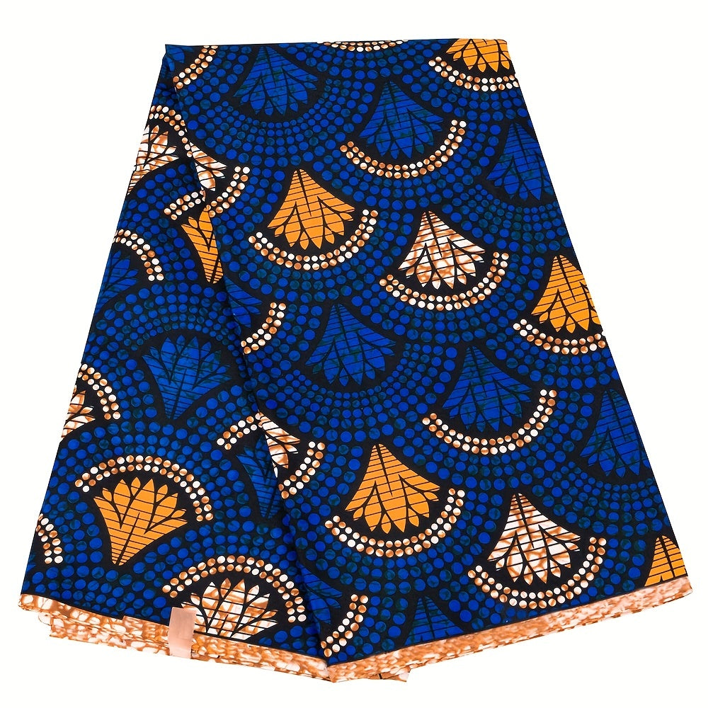 African Wax Printed Polyester Fabric Traditional Ankara Fabric 5.49m