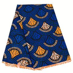 African Wax Printed Polyester Fabric Traditional Ankara Fabric 5.49m