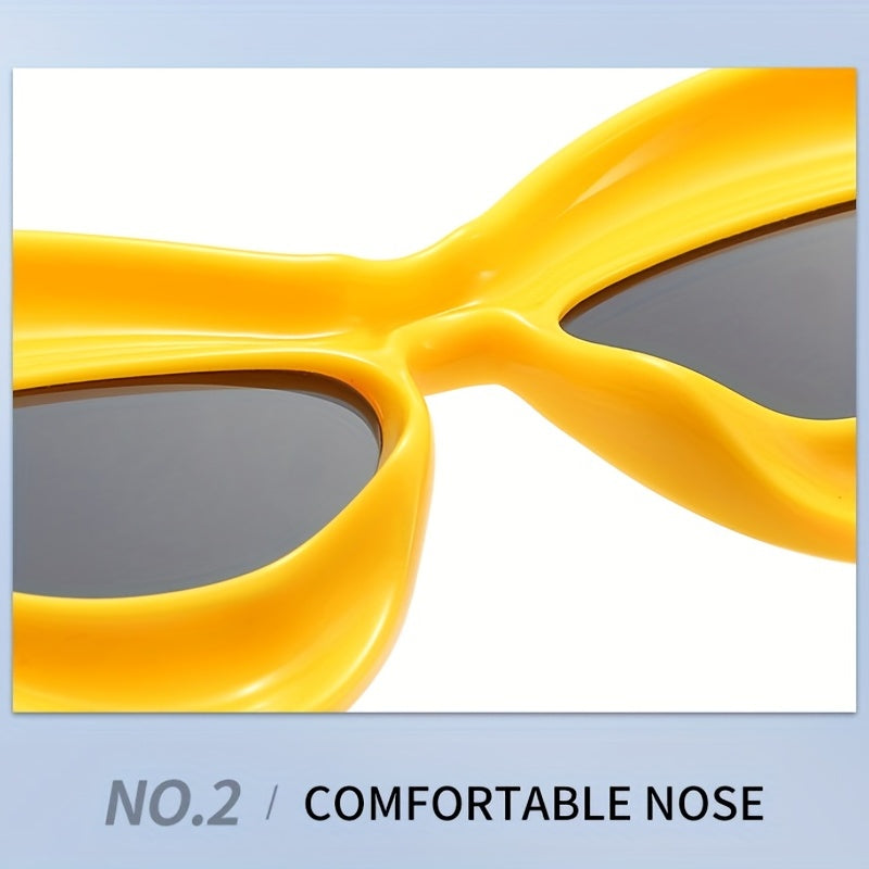 Y2K Inflated Cat Eye Sunglasses UV400