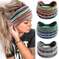 Wide Wicking Headband Sports Hair Hijab Yoga Elastic Exercise Headband