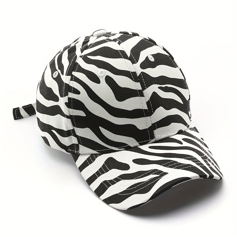 Leopard Print Baseball Cap Hip Hop Sun Hat Adjustable Unisex Couple Dad Hats