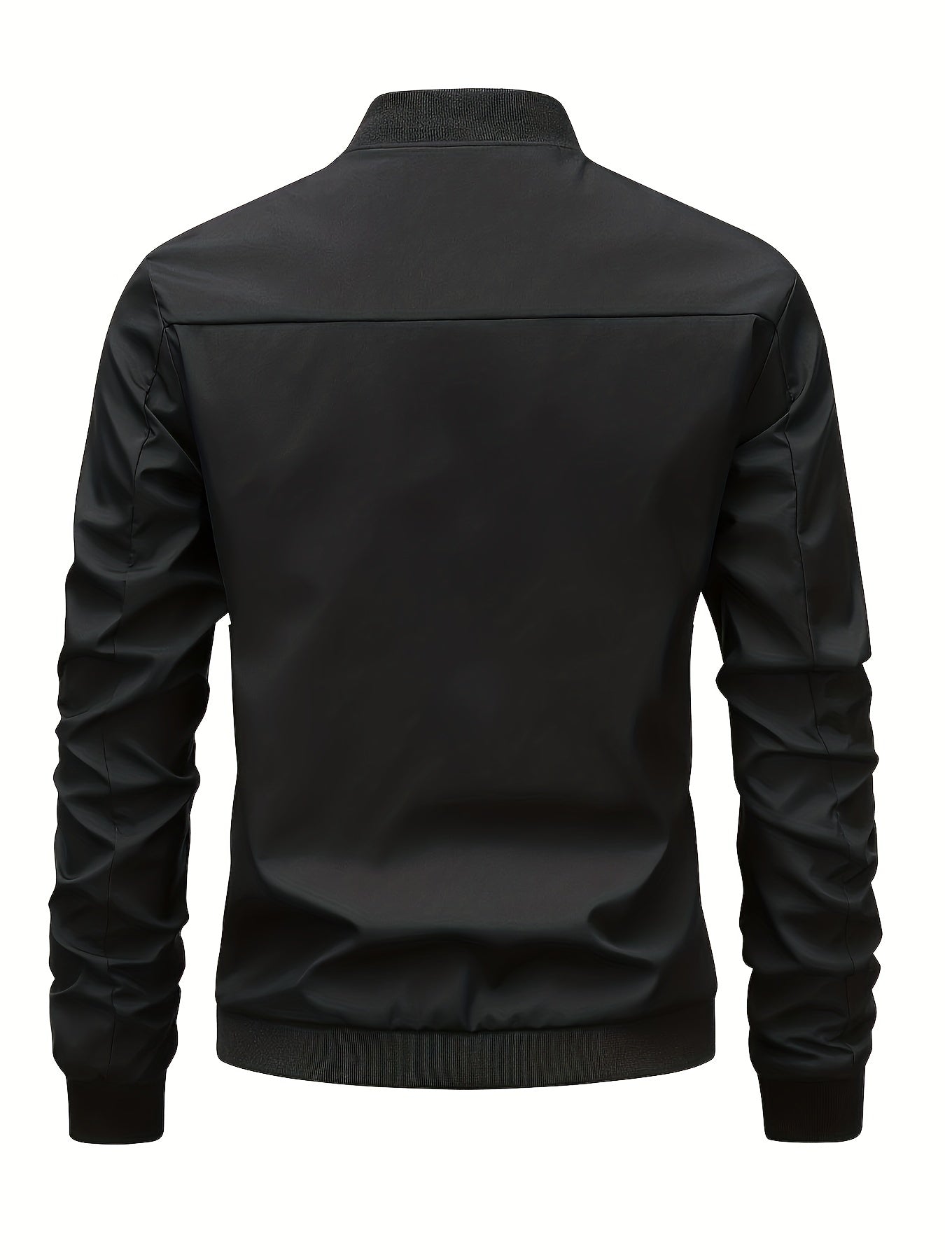 Men's Zip Up Casual Jacket for Spring Fall