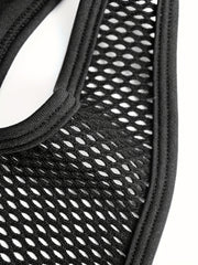 Solid Cut Out Sports Bra High Impact Workout Bra