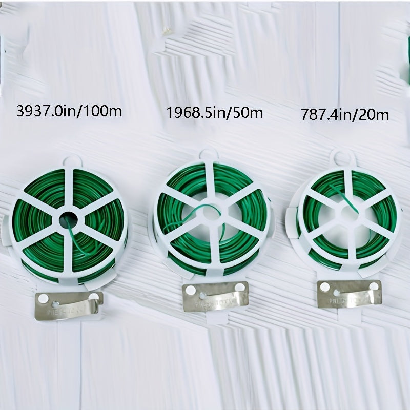 Green Plastic Garden Binding Twine For Climbing Plants Plant Support Cutter