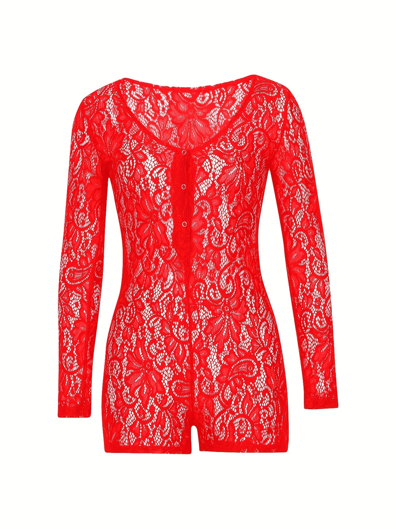 Sexy V Neck Romper Jumpsuit Long Sleeve Women's Clothing