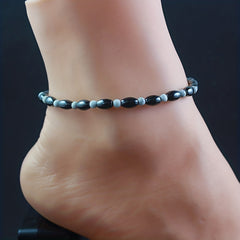 Gallstone Beaded Anklet Energy Healing Bracelet