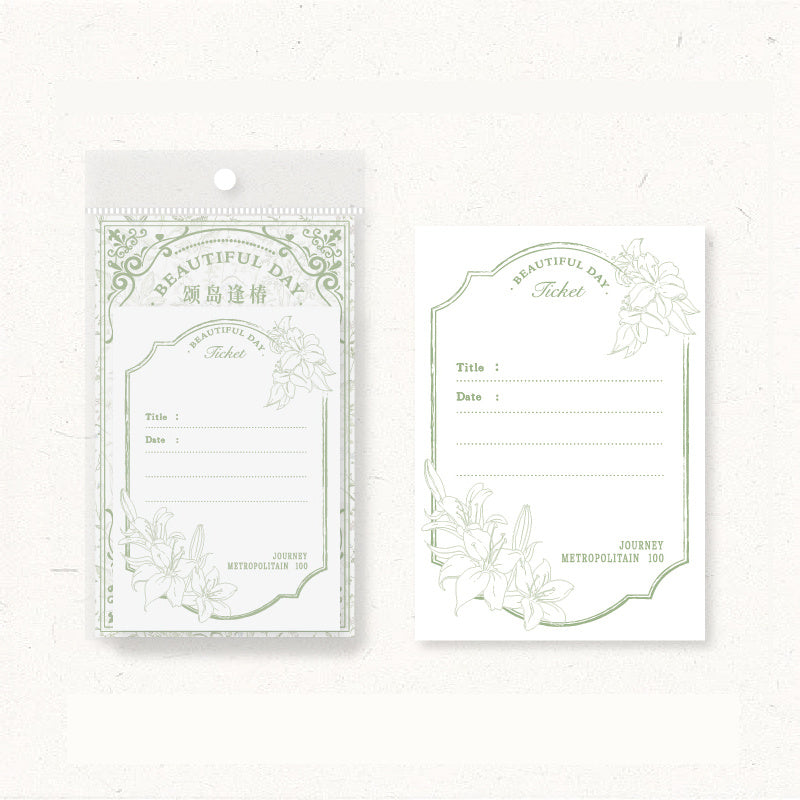 40pcs Memo Pad Fresh Good-looking Journal DIY Material Bottoming