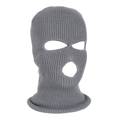 Men's Winter Cycling Hat Beanie Face Covering 3 Hole Knitted Full Face Cover