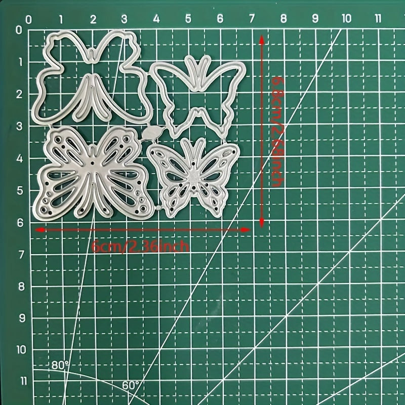 4pcs Butterflies Metal Dies Cutting Decoration Tool Die Cut