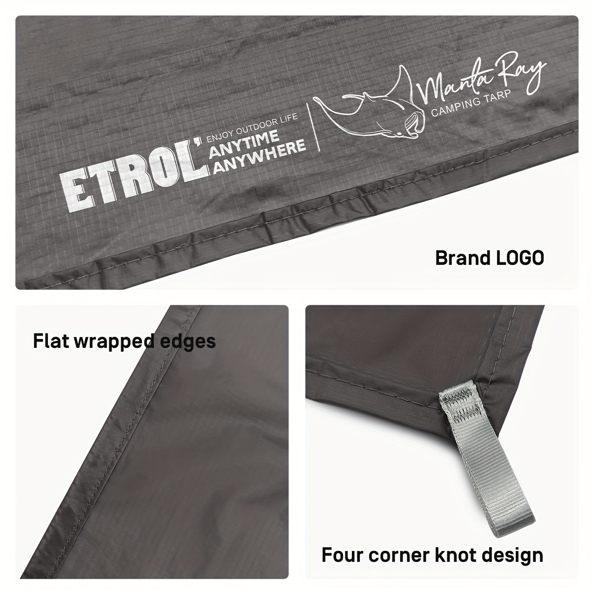 Waterproof Camping Mat Ultra Light Nylon Tent Footprint Tarp