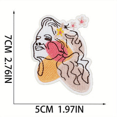 16pc Sun Embroidery Iron On Patches For Men Sew On Embroidered Applique