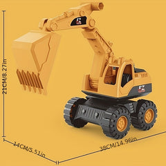 Large Mixing Engineering Vehicle Children's Toy Boy Set Excavator Digger