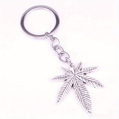 Maple Leaves Keychain Plant Key Chains Purse Bags Keyrings Key Holder Women